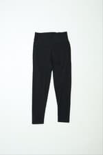 Image of Adidas Women's Black Polyester Athletic Skinny Recycled Material Trousers Size L