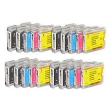 Image of 20 Ink fits Brother LC1000 LC970 DCP135C MFC235C MFC-660CN MFC440CN