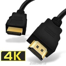 Image of 4K HDMI CABLE 2.0 HIGH SPEED WITH ETHERNET LEAD HD 2160P 3D HDTV 1080P 1m 2m 3m