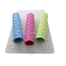Image of Shower Tub Floor Bubble Mat  Bath room Safety Non Slip Rubber Suction Cup Grip