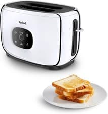 Image of Tefal TT883D42 2 Slice Toaster with Touch Screen Display 1050W Stainless Steel