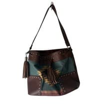 Image of Nocona NWOT Western Aztec Concealed Carry Drawstring Bucket Bag Shoulder Bag
