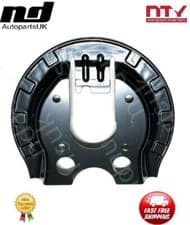 Image of 1x Rear Brake Disc Dust Cover Back Plate Shield For Peugeot 307 Citroen C4