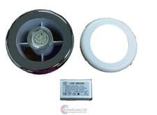 Image of Inline Bathroom Extractor Fan Light Kit / No Light 100m3/h Condensation Shower