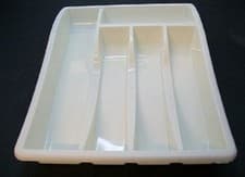 Image of PLASTIC CUTLERY TRAY Set of 2 CUTTLERY TRAY 5 COMPARTMENT DRAW KITCHEN