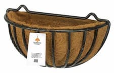 Image of Wall Mounted Basket Planter Flower Manger Garden Trough 51cm 20" Country Forged 
