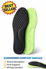 Image of Memory Foam Shoe Insoles For Men Women Running Trainer Inner Soles Foot Inserts