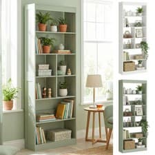 Image of Bookcase, 6-Tier Bookshelf with Anti-Tipping Design for Living Room