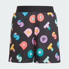 Image of Adidas LEGO Dots Juniors Reversible Shorts Size Large Aeroready Relaxed Fit $40