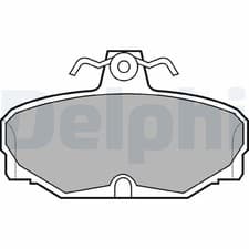 Image of DELPHI LP507 Brake Pad Set Rear Braking Fits Ford Escort Granada Scorpio TVR