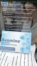 Image of - Avomine 25mg - 10 Tablets