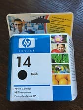 Image of HP 14 Black InkJet Print Cartridge (NEW & SEALED)