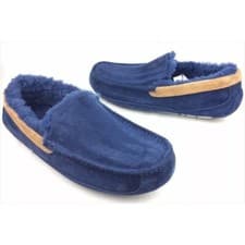 Image of UGG Mens Ascot Slipper Shoes NWNV navy blue New size 8