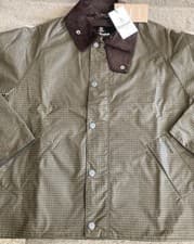Image of Barbour Check Modern Transport Wax Jacket.Size M. Bnwt. RRP £329