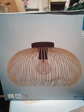 Image of Eglo Venezuela IP20 Gold Flush Mounted Ceiling Light - Black