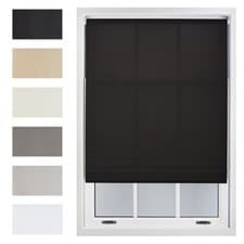 Image of Furnished Roller Blinds Trimmable Plain Daylight Fabric Blind Window Door