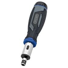 Image of Draper Soft Grip Ratchet Screwdriver and Bit Set, 1/4" 13 Piece Stock No: 13440
