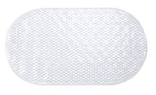 Image of Sabichi Oval PVC Shower Mat - Clear - 70cm x 40cm