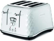 Image of De'Longhi Brillante 4 Slice Toaster CTJ4003W Extra Lift & Variable Width - WHITE