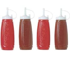 Image of Chef Aid Sauce Serving Bottles Tomato Ketchup / Chill, BPA Free Plastic - 4Pack