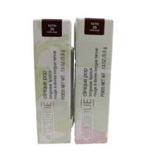 Image of Clinique Pop Longwear Lipstick 2 x 3.9g Shine Finish Shade 35 Cola Pop New