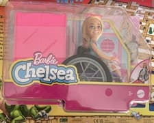 Image of Barbie Chelsea Doll Wheelchair Playset Mattel BNIB Box Damage