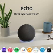Image of Amazon Echo Dot 4th Gen Smart Speaker with Alexa Charcoal