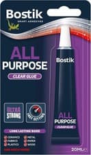 Image of BOSTIK All Purpose Clear Adhesive Quick Drying Extra Strong Glue - 20ml