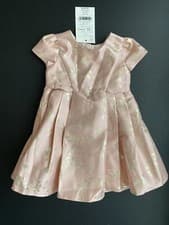 Image of Monsoon baby girl Occasion dress PINK SPARKLE wedding, PARTY  0-3 Months