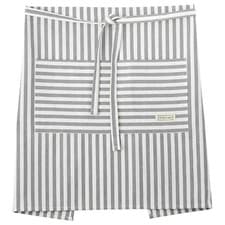Image of Stellar Textiles 55cm Grey Stripe Waist Apron