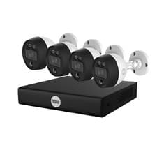 Image of Yale 4 Cam 8 Channel CCTV Kit Black Smart Home Security Camera - Refurbished