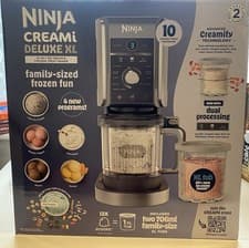 Image of Ninja Creami Deluxe Ice Cream and Frozen Drink Maker NC501UK 10-in-1 Family XL