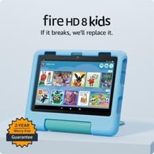 Image of Amazon Fire HD 8 Kids Tablet 12gen |Ages 3–7|32GB Storage|3GB RAM, 2024 -BLUE !!