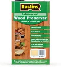 Image of Rustins Quick Drying Advanced Wood Preserver Long Lasting Protection 1L/5L