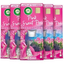 Image of 5 x Air Wick Reed Diffuser Pink Sweet Pea 33ml