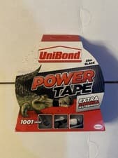 Image of UniBond Black Power Tape 50mm x 25m DIY Material - Single Roll