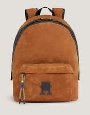 Image of TOMMY HILFIGERTH Monogram Suede Dome Backpack