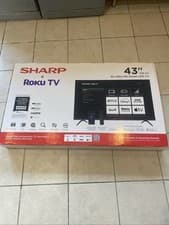 Image of Sharp Roku 4T-C43GJx Dolby Vision 4K Ultra HD 43'' Smart LED TV - Black