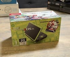 Image of New Nintendo 2DS XL Black and Lime Green Mario Kart 7 Console Bundle Immaculate