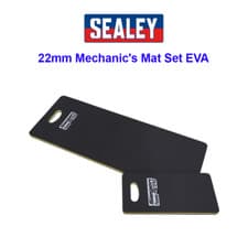Image of SEALEY S08561 Mechanic's 2pc Garage Mat Set 22mm thick EVA Foam kneeling lying