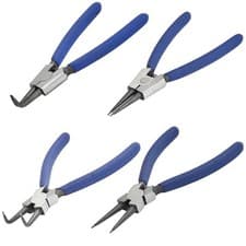 Image of 4 PC 6" Circlip Pliers Internal External Bent Nose Straight Tip Snap Ring