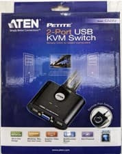 Image of ATEN CS22U 2 Port USB KVM Switch Cable with Remote Port Selector