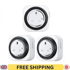Image of 24 Hour Plug In Socket Timer Switch Jewenwils Programmable Mechanical 3 Pack New