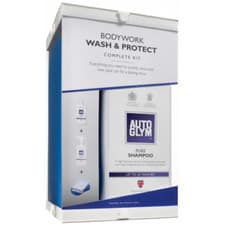 Image of AutoGlym Bodywork Wash & Protect Complete Kit Car Shampoo Rapid Aqua Wax Polish