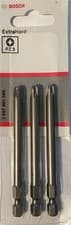 Image of Bosch Extra Hard Pozi Screwdriver Bits PZ3 89mm Pack of 3