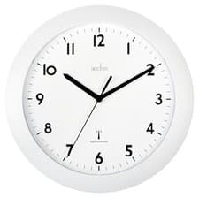 Image of Acctim 74132 Cadiz Radio Controlled Wall Clock, White