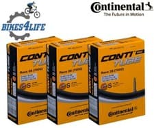 Image of 3 x Continental Race 28 Inner tube 700 x 20-25c Not Boxed (Loose) 42mm Valve