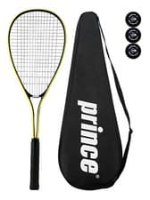 Image of Prince Power Rebel Ti Squash Racket, Inc Protective Cover & 3 Squash Balls