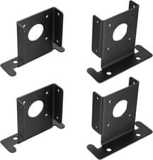 Image of 4 Pcs Fence Post Brackets, 4X4 Post Brackets, 4X4 Base Anchor, Adjustable Deck A