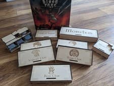 Image of Blood Rage + all expansions InsertOrganize WOOD FOR GAME